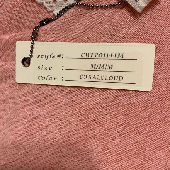 Cupio Size Medium sleeveless top in coral - Picture 6 of 11